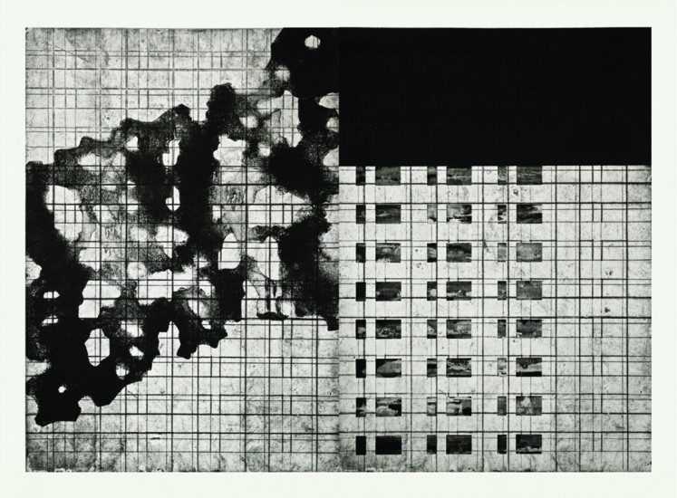 Z cyklu 48,5 | akwatinta, tektura, miękki werniks, tech. własna | 100x70cm | 2016